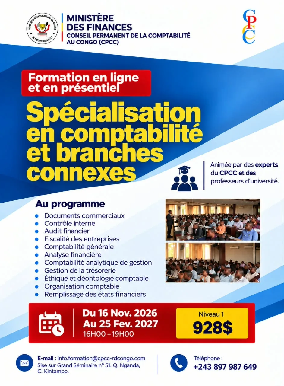 Spécialisation en Comptabilité et Branches Connexes – Niveau 1